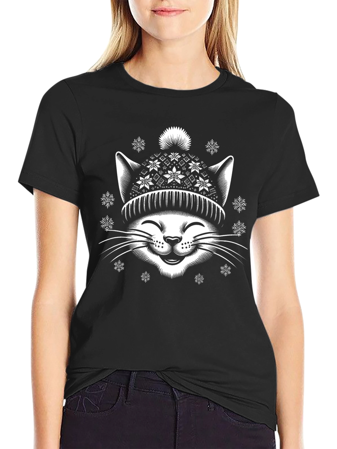 Winter Cat Graphic Tee