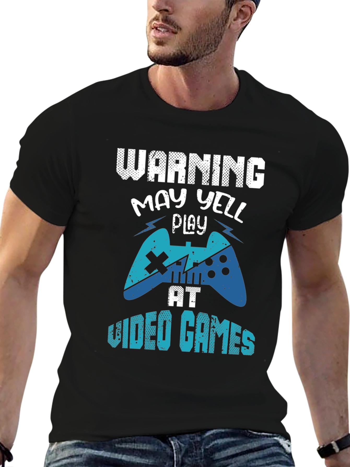 Warning May Yell Play Video Games T-Shirt