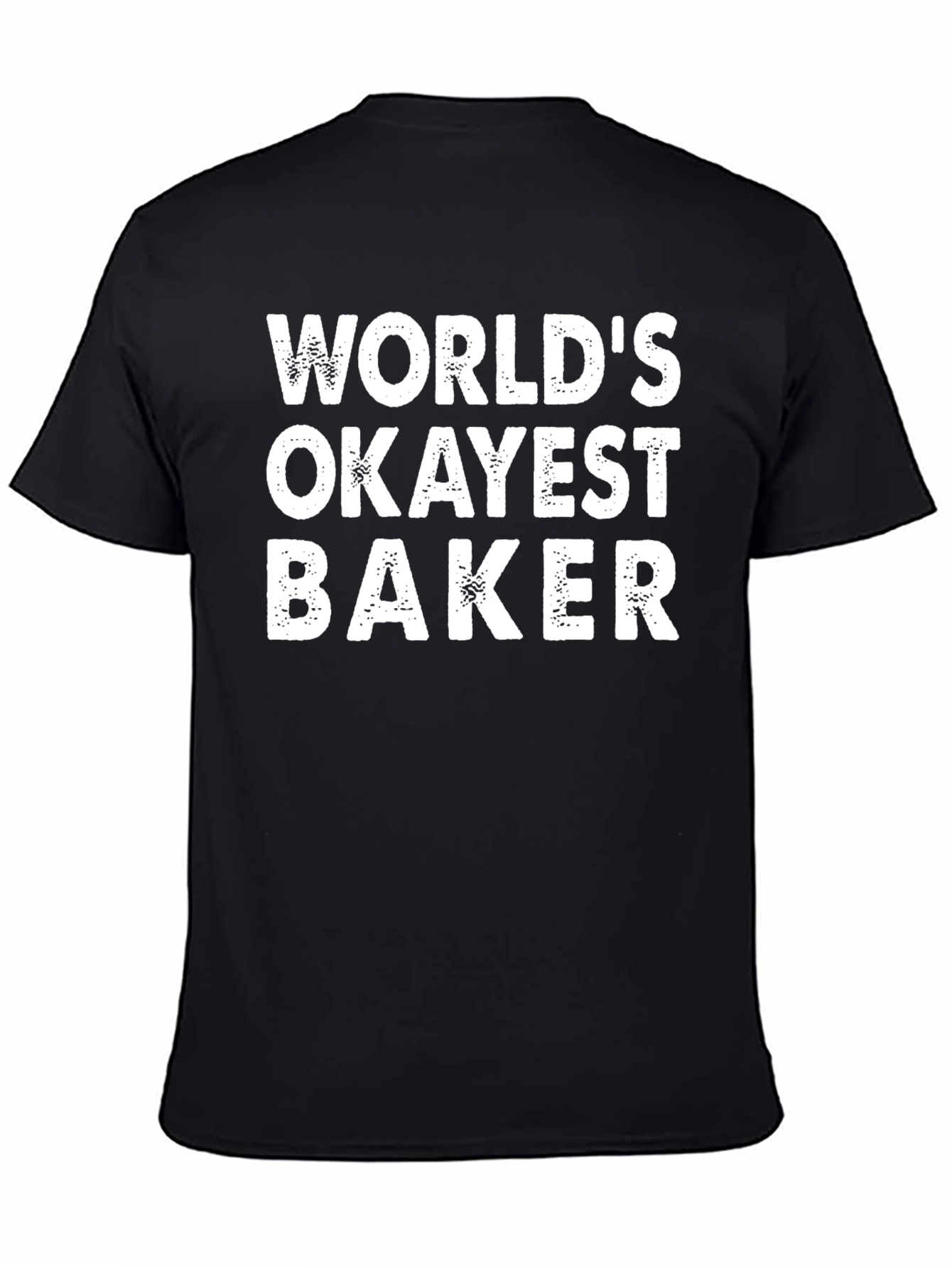 Worlds Okayest Baker - Mens Black T-Shirt