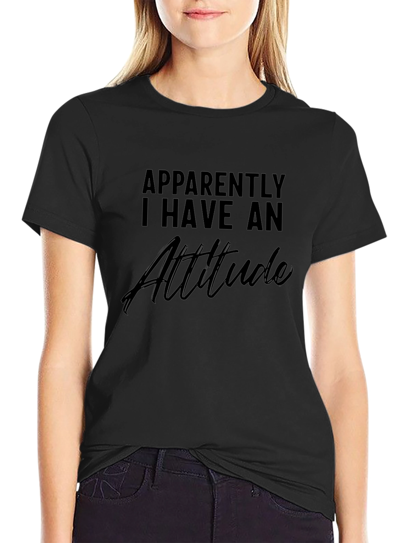 Attitude Graphic Print T-Shirt