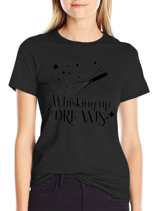 Whisking Up Dreams Graphic Tee - Black