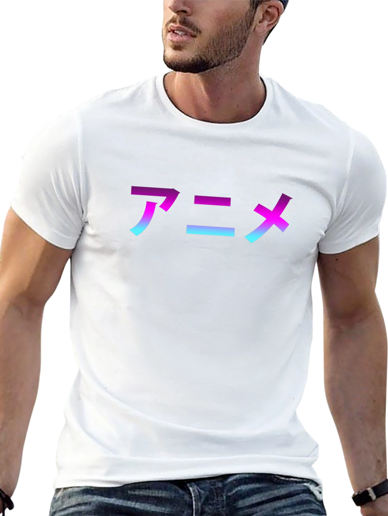 Anime Graphic Black T-Shirt