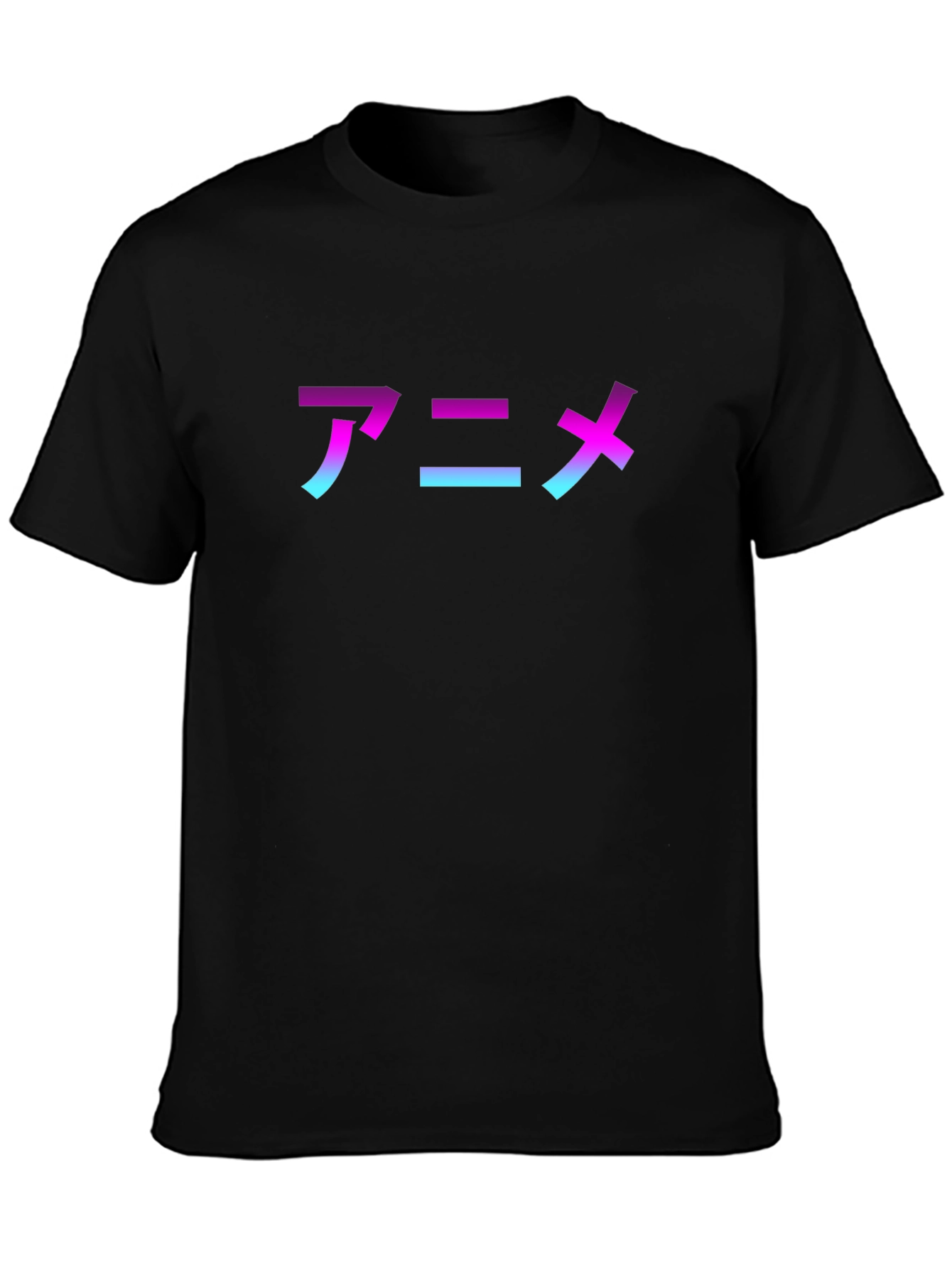 Anime Graphic Black T-Shirt