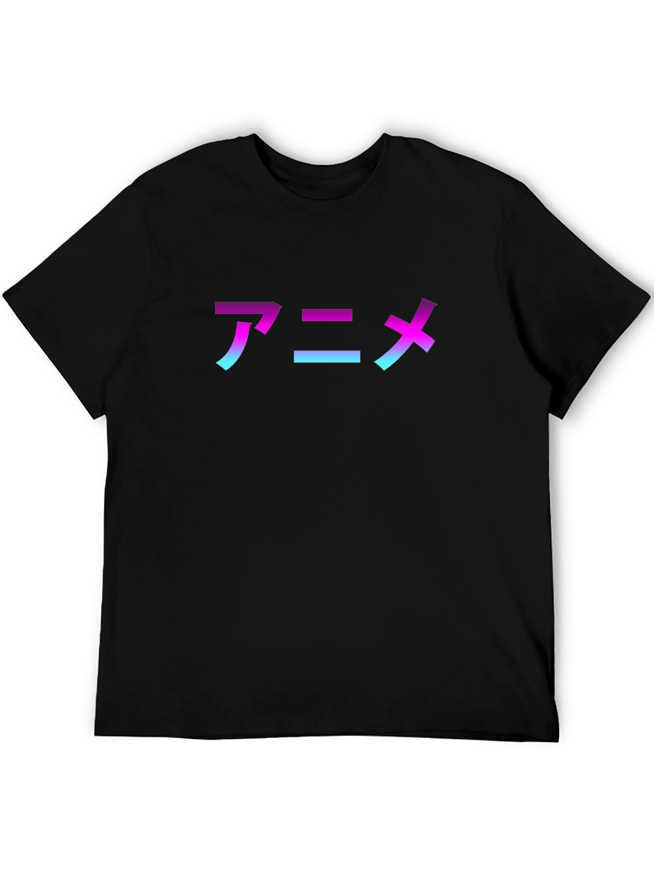 Anime Graphic Black T-Shirt