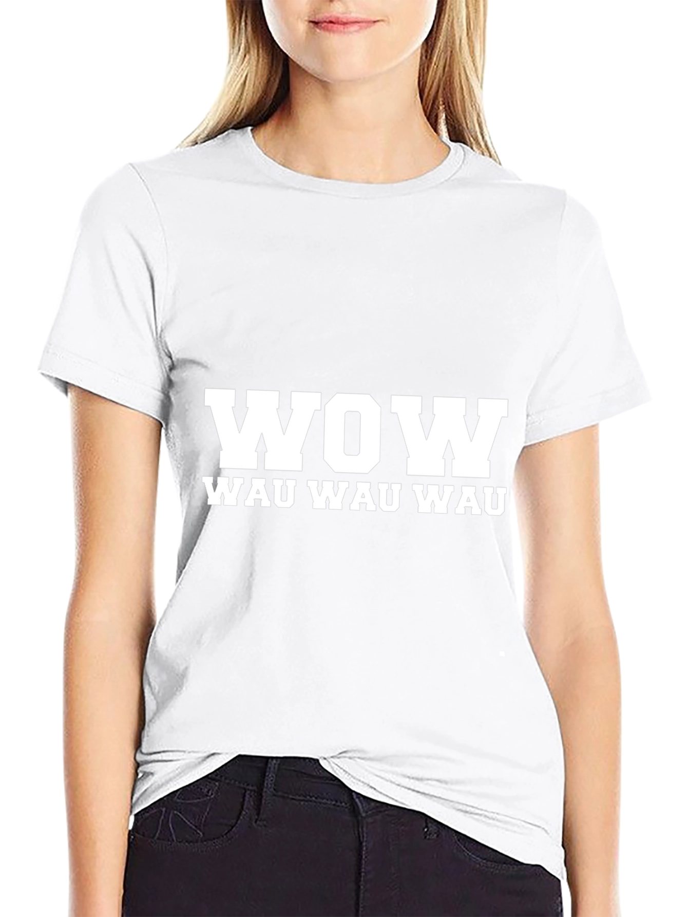 WOW Wau Wau Wau Graphic T-Shirt