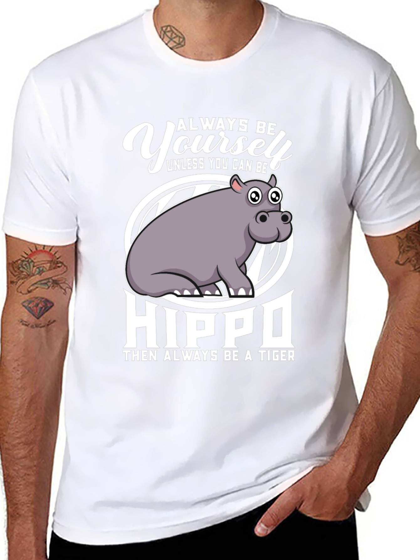 Always Be Yourself Hippo T-Shirt