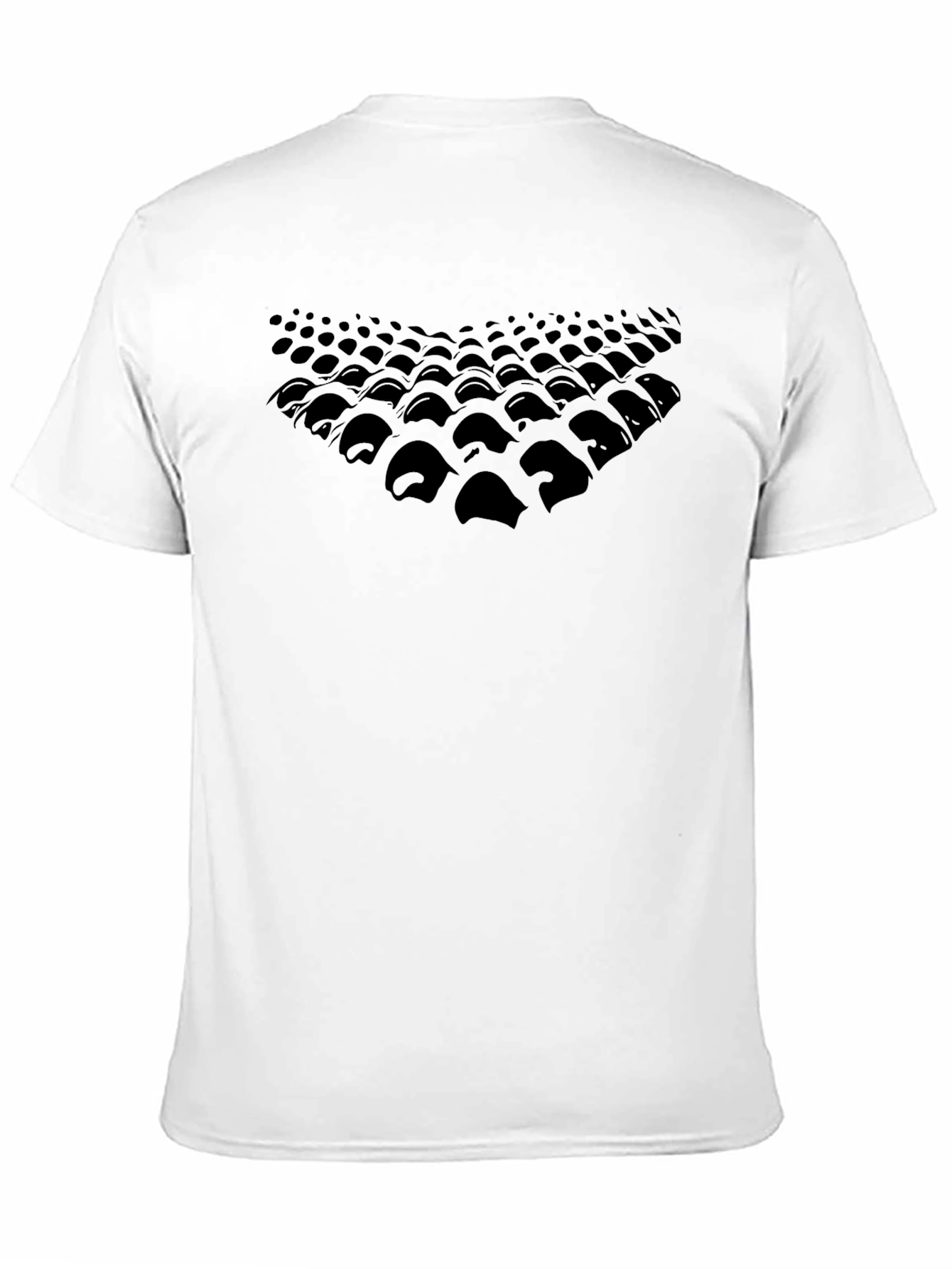 Abstract Pattern Graphic Black T-Shirt