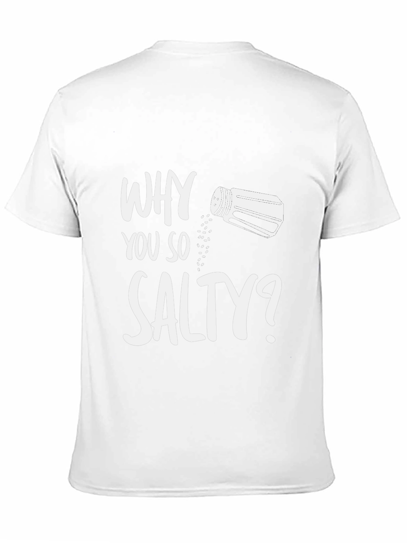 Why You So Salty? Black Graphic T-Shirt