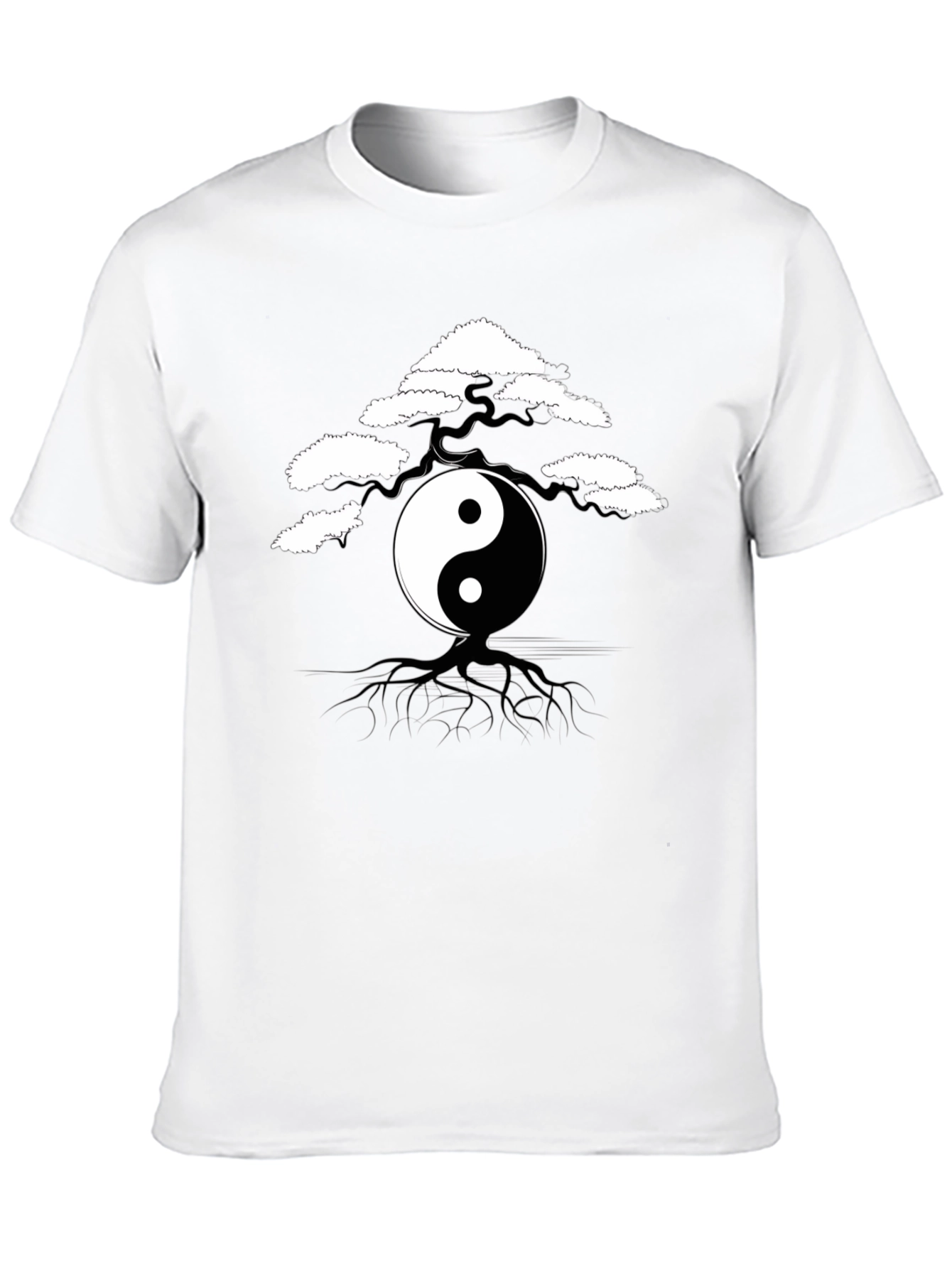 Yin Yang Bonsai Tree Graphic Tee - Unisex