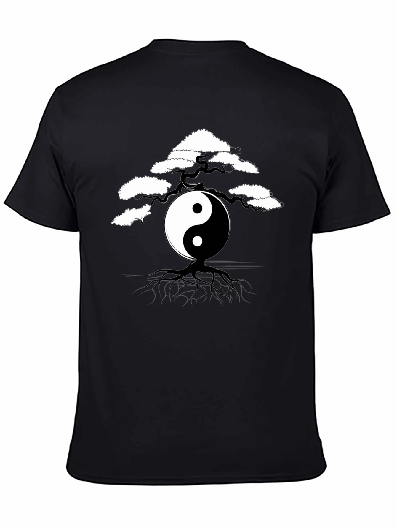 Yin Yang Bonsai Tree Graphic Tee - Unisex
