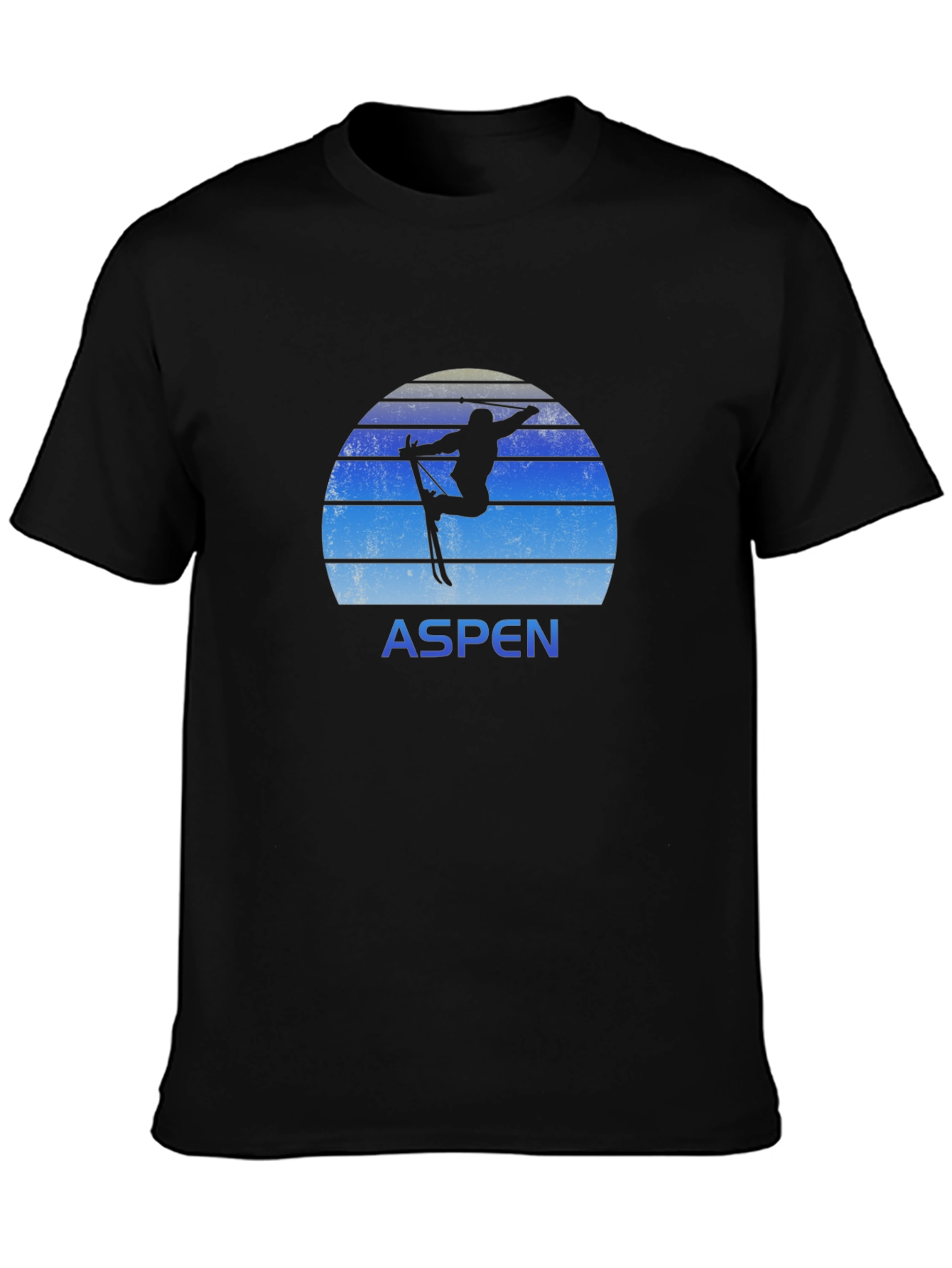 Aspen Skiing T-Shirt Retro Style