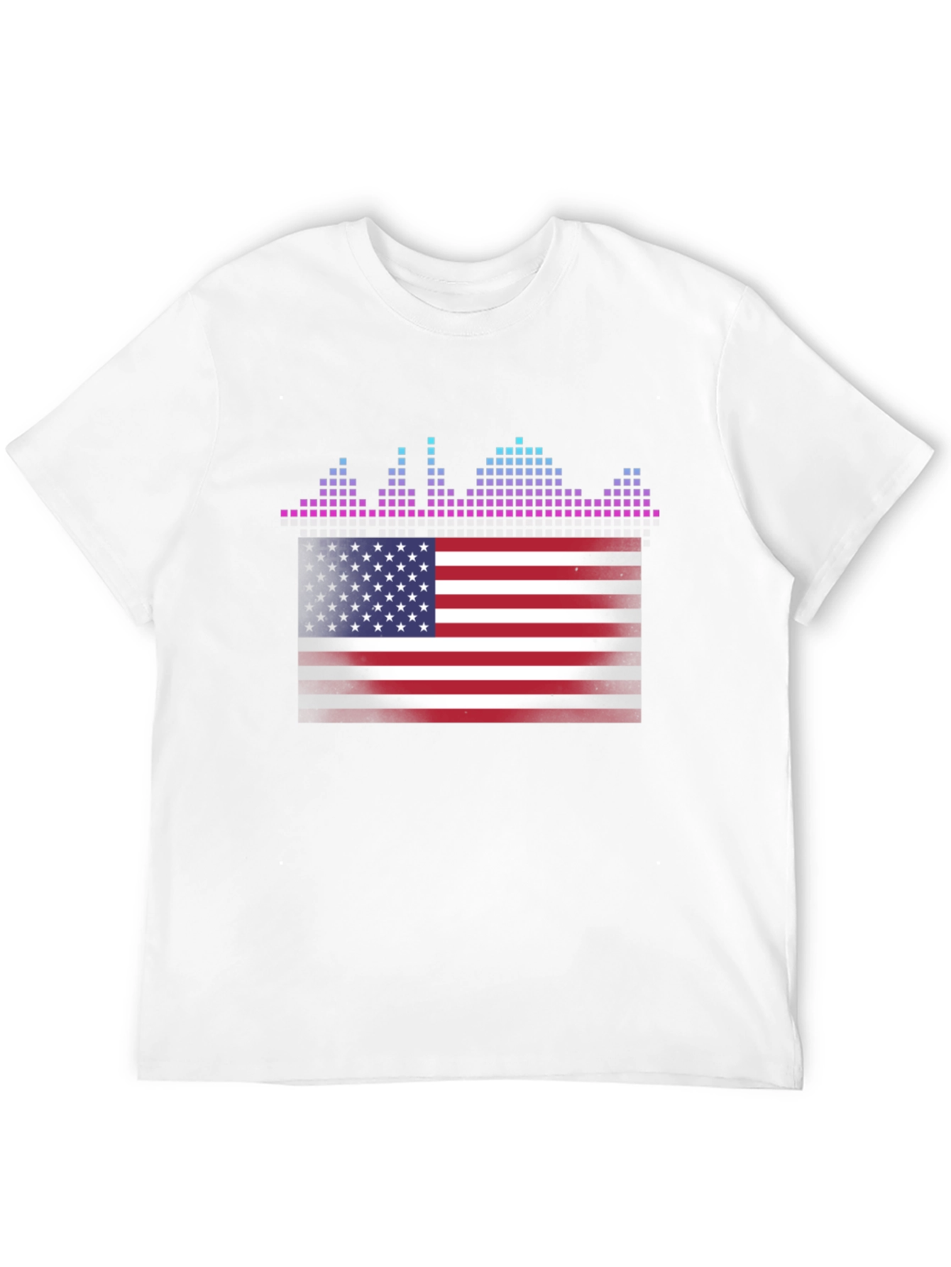 American Flag Equalizer T-Shirt - Patriotic Design