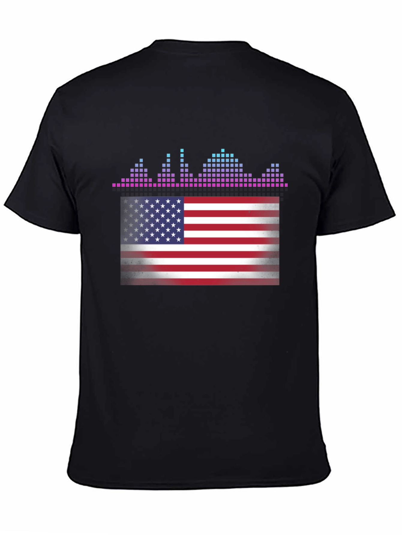 American Flag Equalizer T-Shirt - Patriotic Design