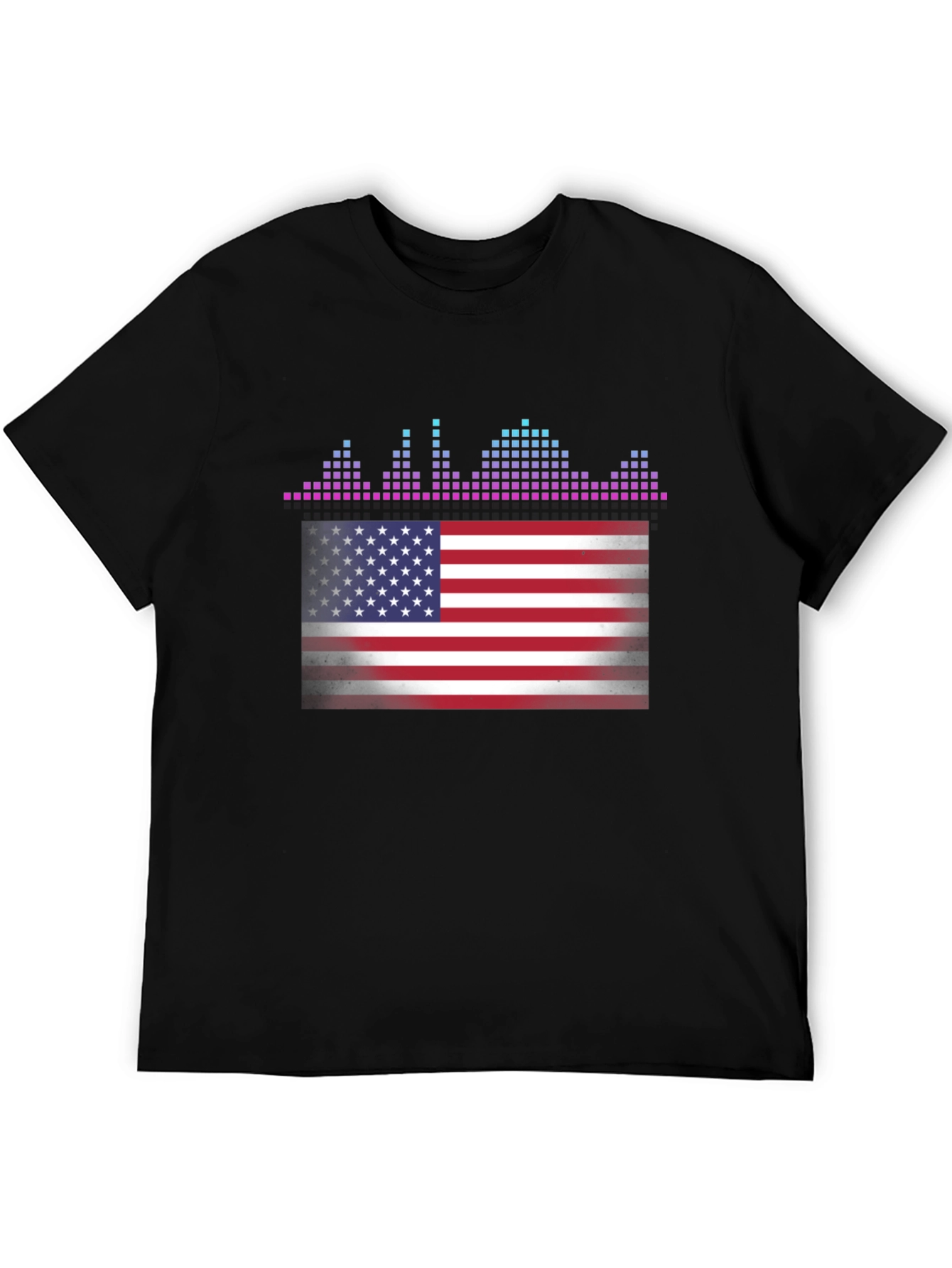 American Flag Equalizer T-Shirt - Patriotic Design