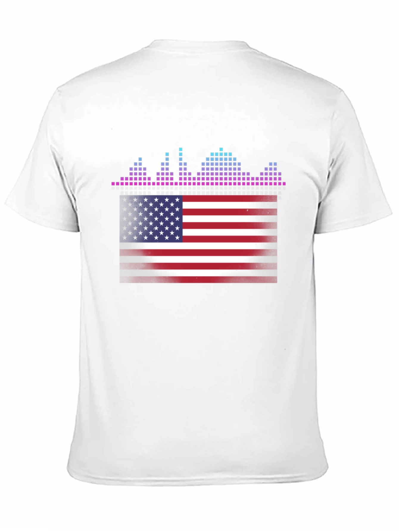 American Flag Equalizer T-Shirt - Patriotic Design