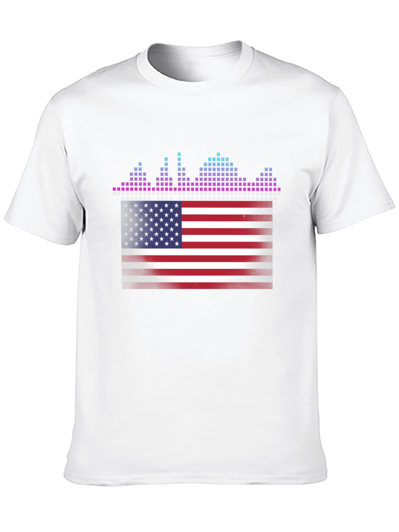American Flag Equalizer T-Shirt - Patriotic Design