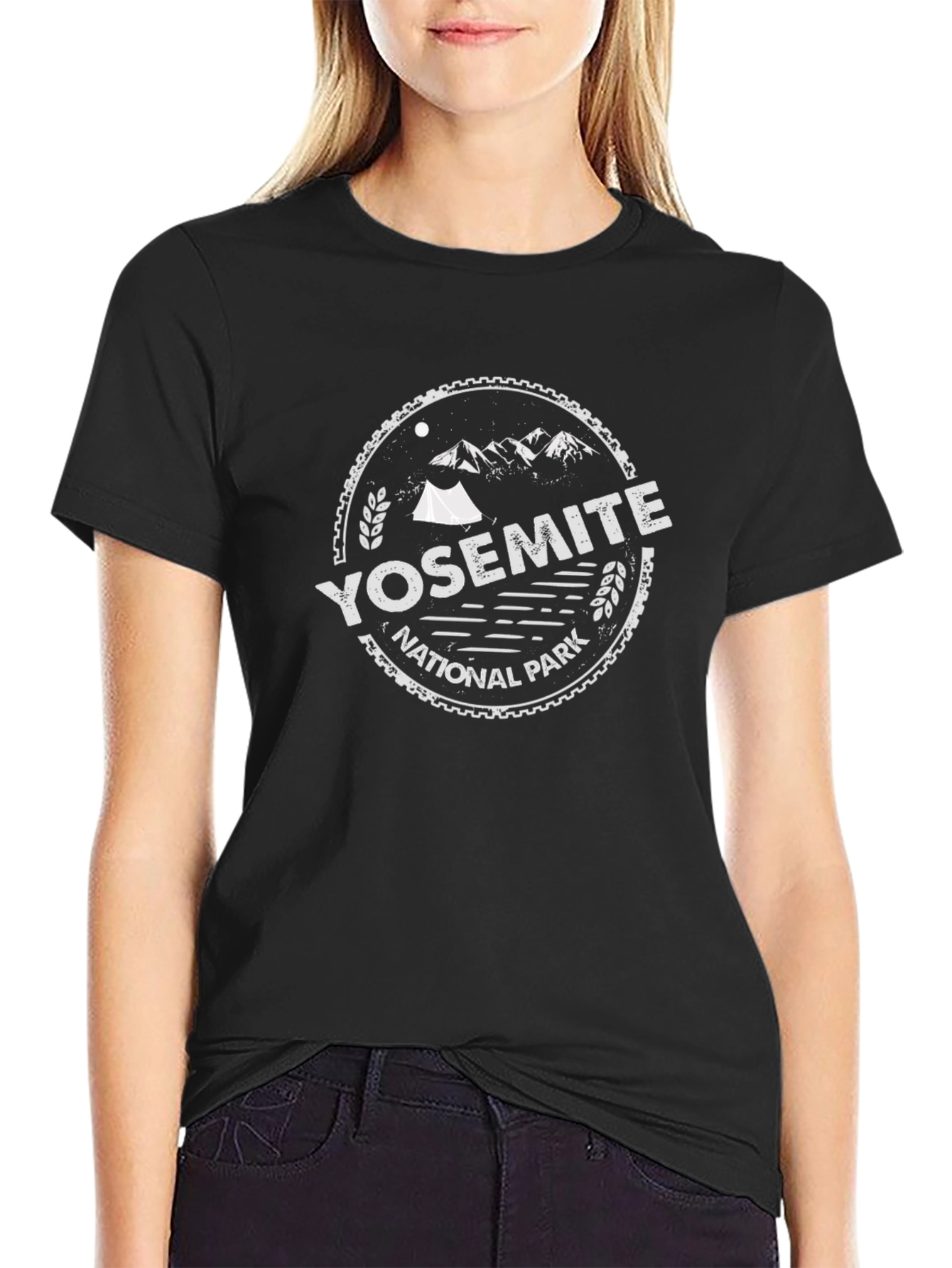 Yosemite National Park Tee - Black Graphic T-Shirt