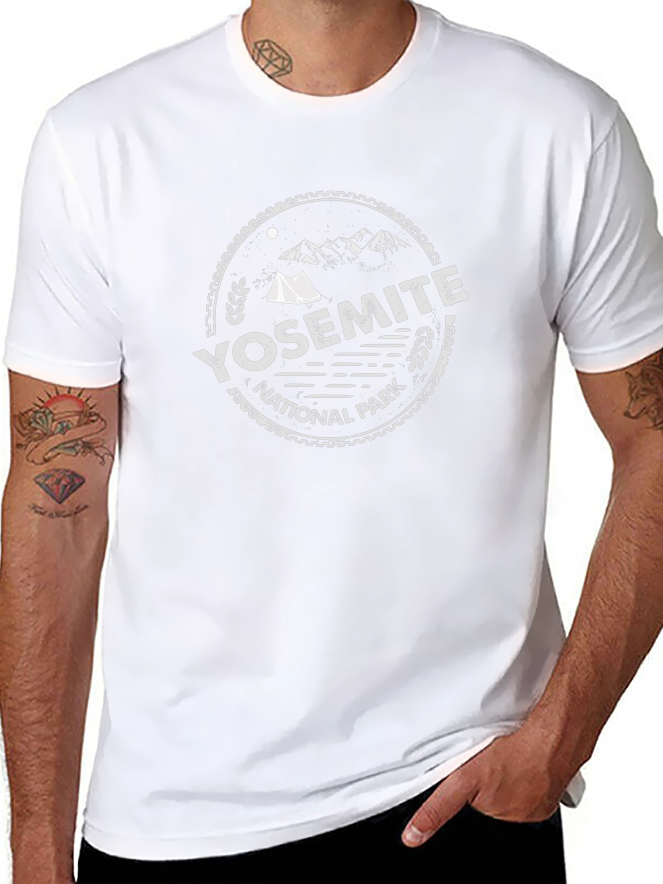 Yosemite National Park Tee - Black Graphic T-Shirt