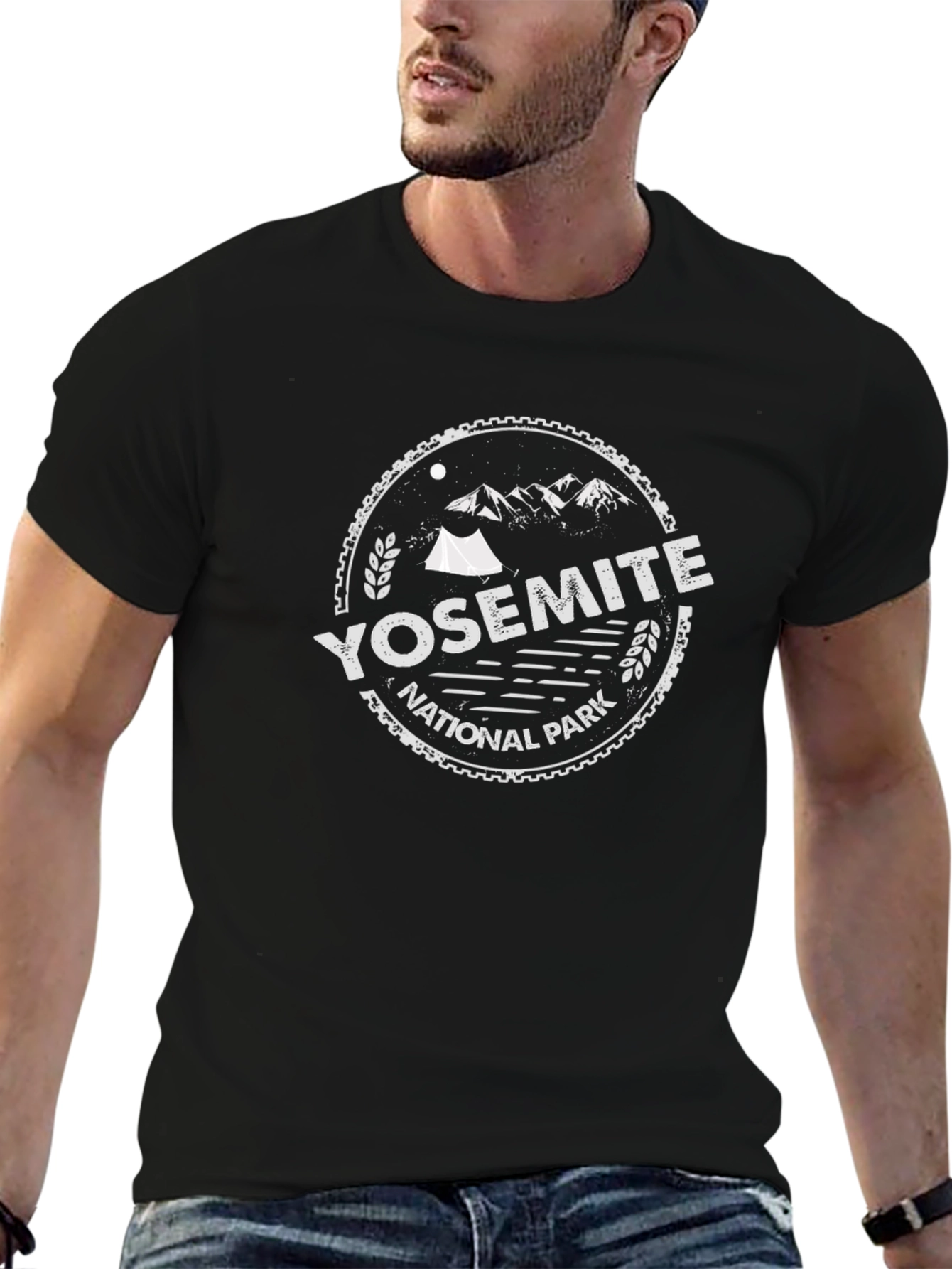 Yosemite National Park Tee - Black Graphic T-Shirt