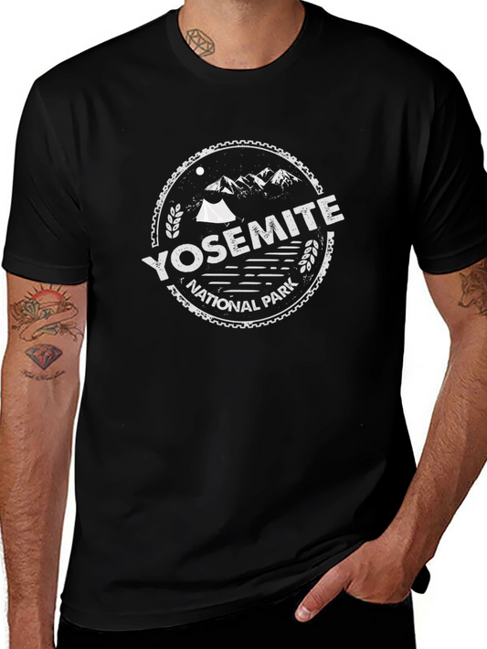 Yosemite National Park Tee - Black Graphic T-Shirt