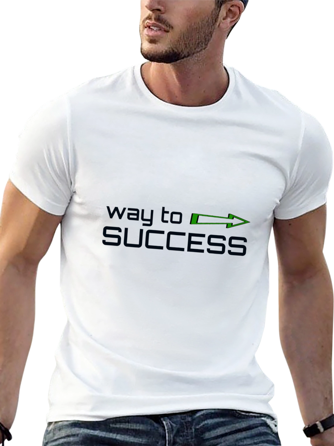 Way To Success Graphic Tee - Black
