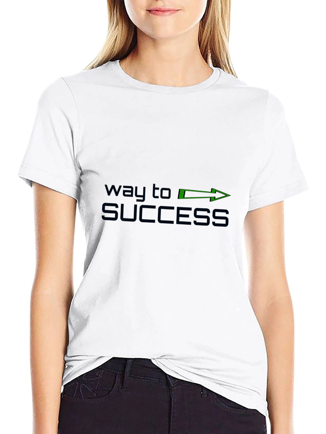 Way To Success Graphic Tee - Black