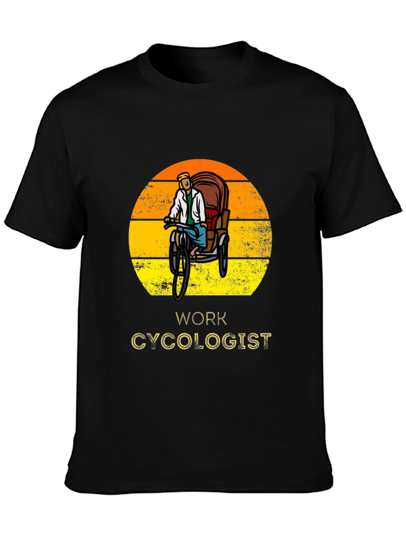 Work Cycologist T-Shirt - Rickshaw Design