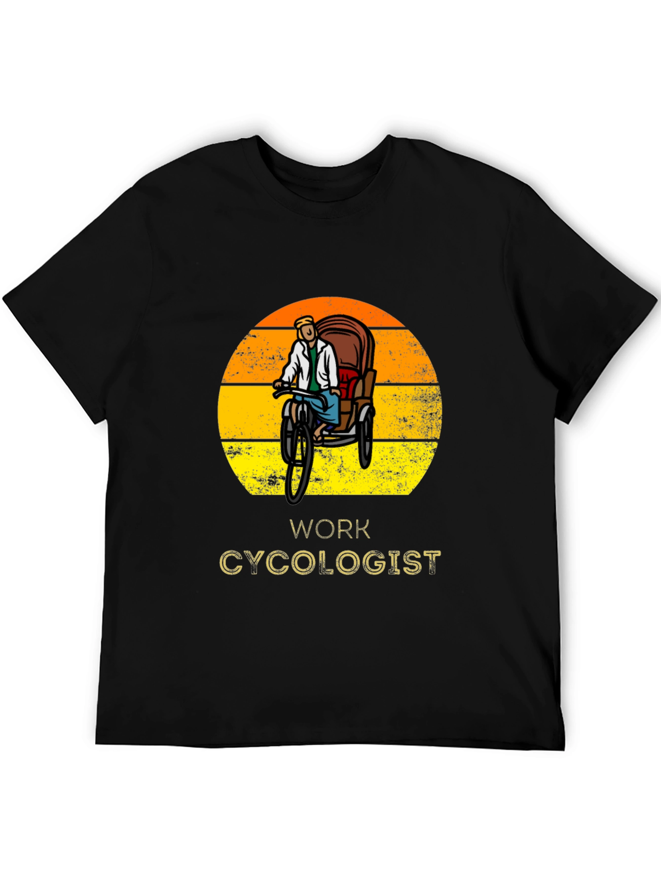 Work Cycologist T-Shirt - Rickshaw Design