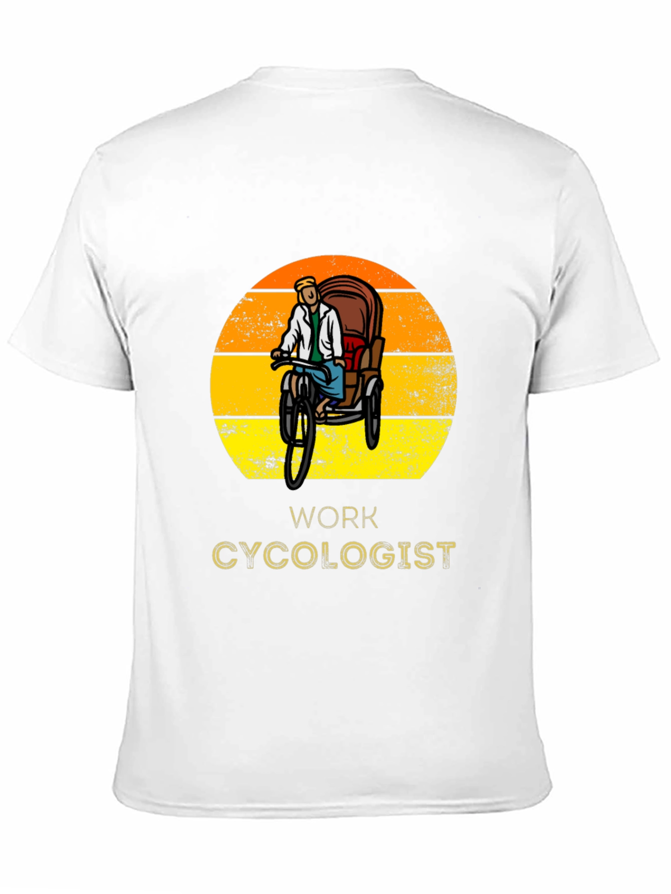 Work Cycologist T-Shirt - Rickshaw Design
