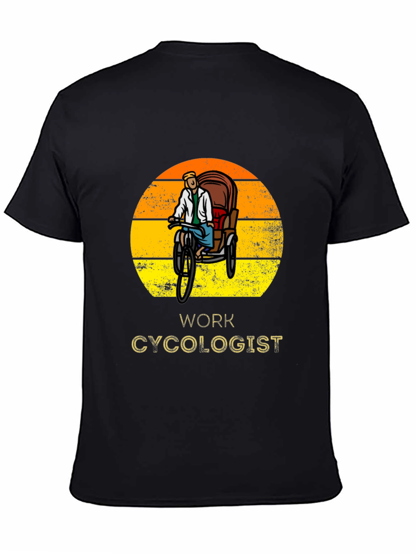 Work Cycologist T-Shirt - Rickshaw Design