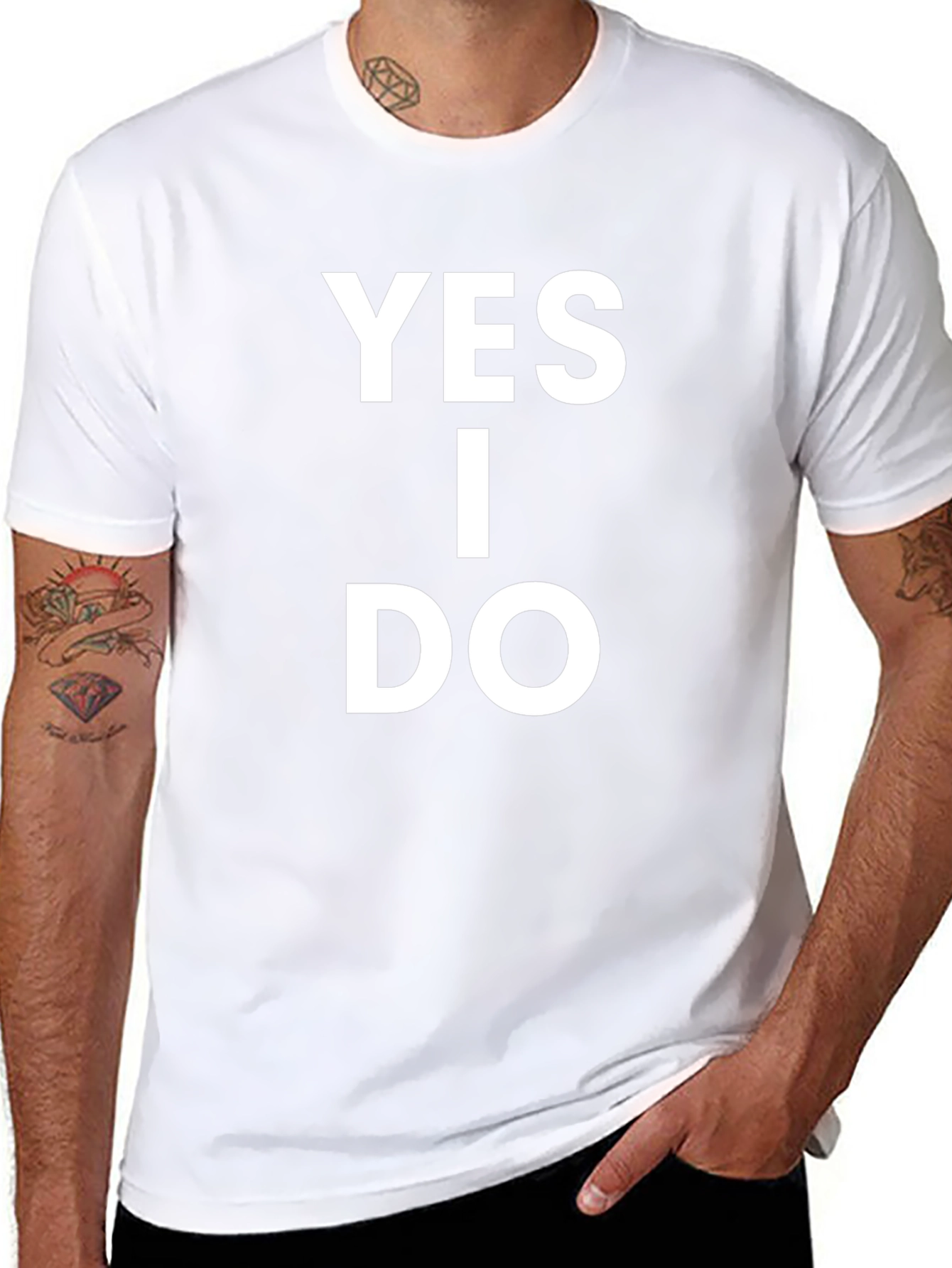 Yes I Do T-Shirt - Classic Black Cotton Tee